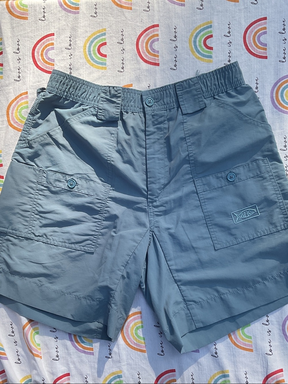 AFTCO Slate Blue Men's Cargo Shorts